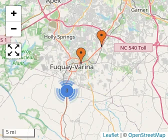 Area schools map